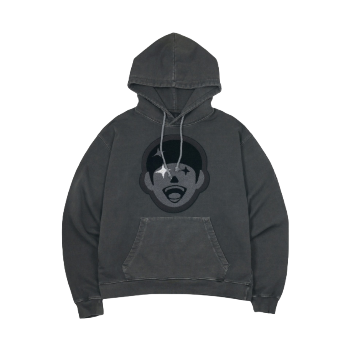 다크룸 스튜디오 x 기안84 우기명 피그먼트 후드 차콜(Darkr8m Studio x Kian84 WOOkimyung Pigment Hoodie Charcoal)