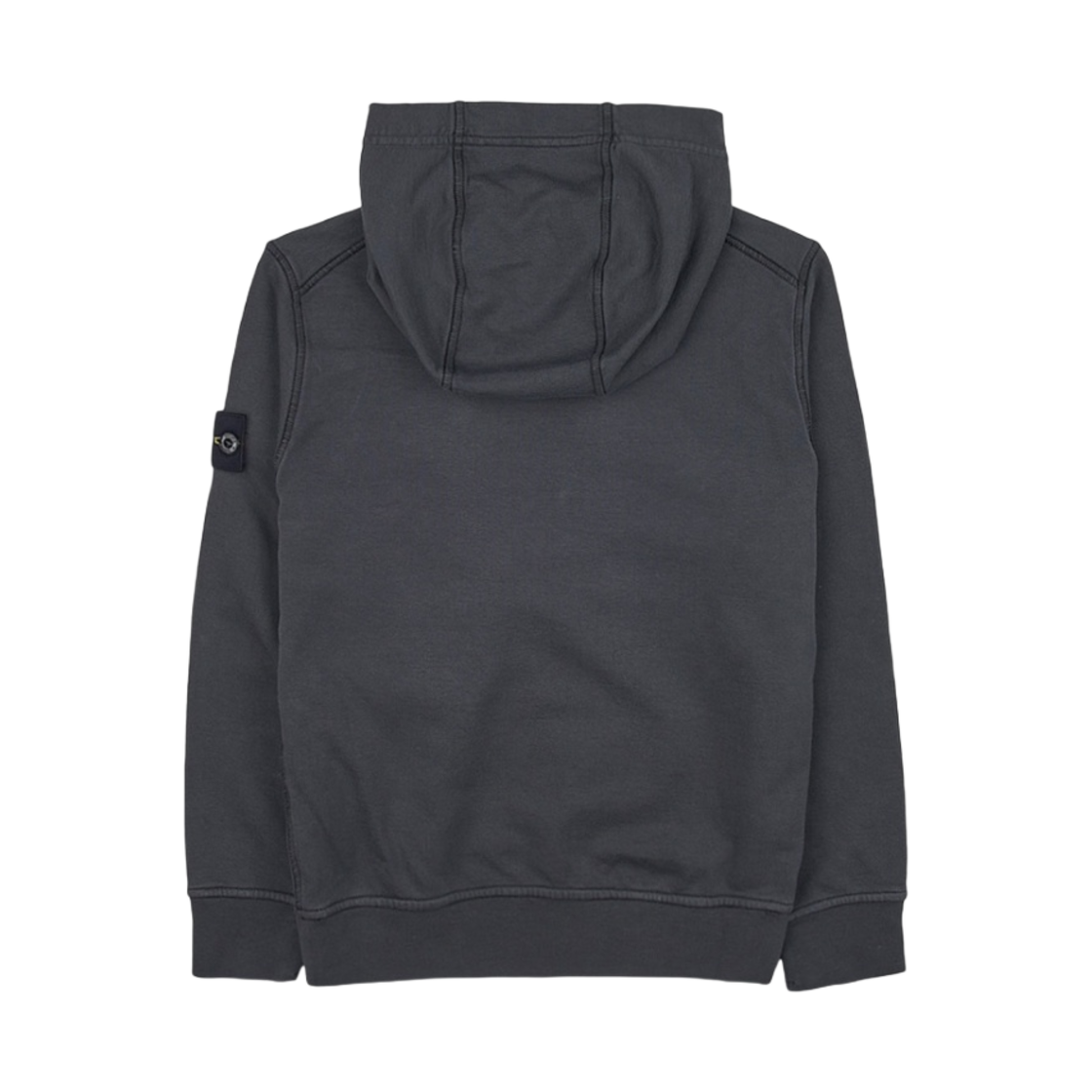 (키즈) 스톤 아일랜드 61640 코튼 플리스 후드 스웨트셔츠 다크 그레이 - 23SS((Kids) Stone Island 61640 Cotton Fleece Hooded Sweatshirt Dark Grey - 23SS) - 2