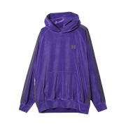 Needles Track Hoodie C/PE Velour Purple