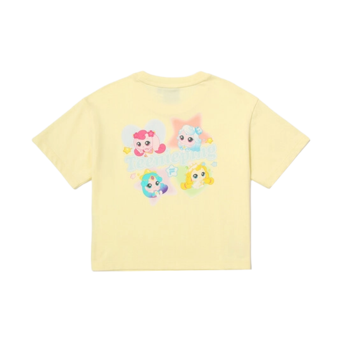 (Kids) 휠라 x 캐치! 티니핑 로열핑 셋 업 빛나핑 옐로우 라이트 옐로우((Kids) Fila x Catch! Teenieping Royalping Set Up Shimmerping Yellow Light Yellow) - 2