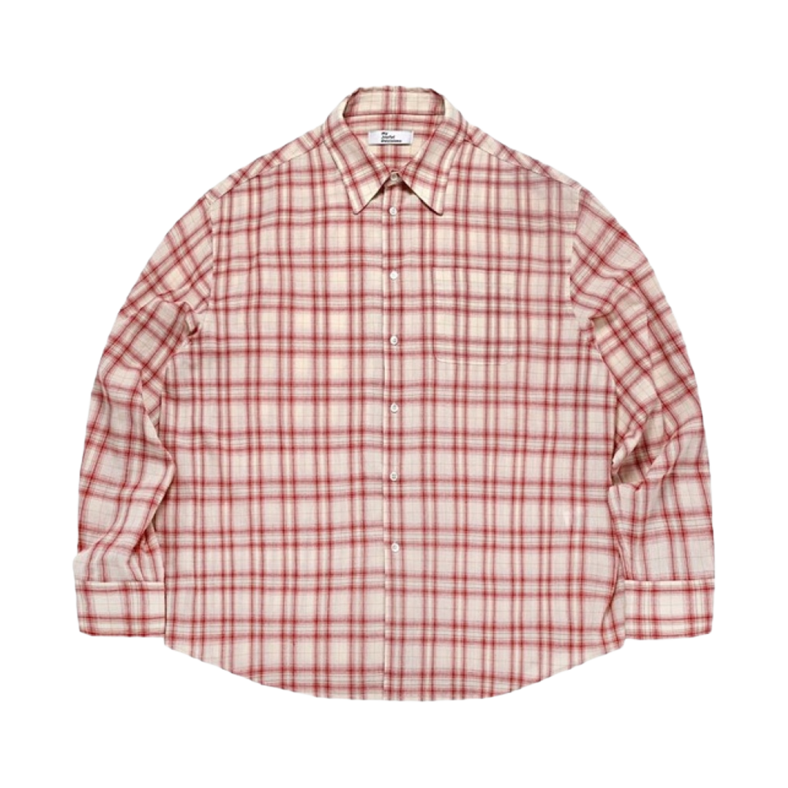 엠제이디 오버사이즈 체크 셔츠 핑크(MJD Oversized Check Shirt Pink)