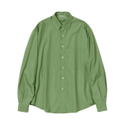 Auralee Washed Finx Twill Big Shirt Green - 23SS