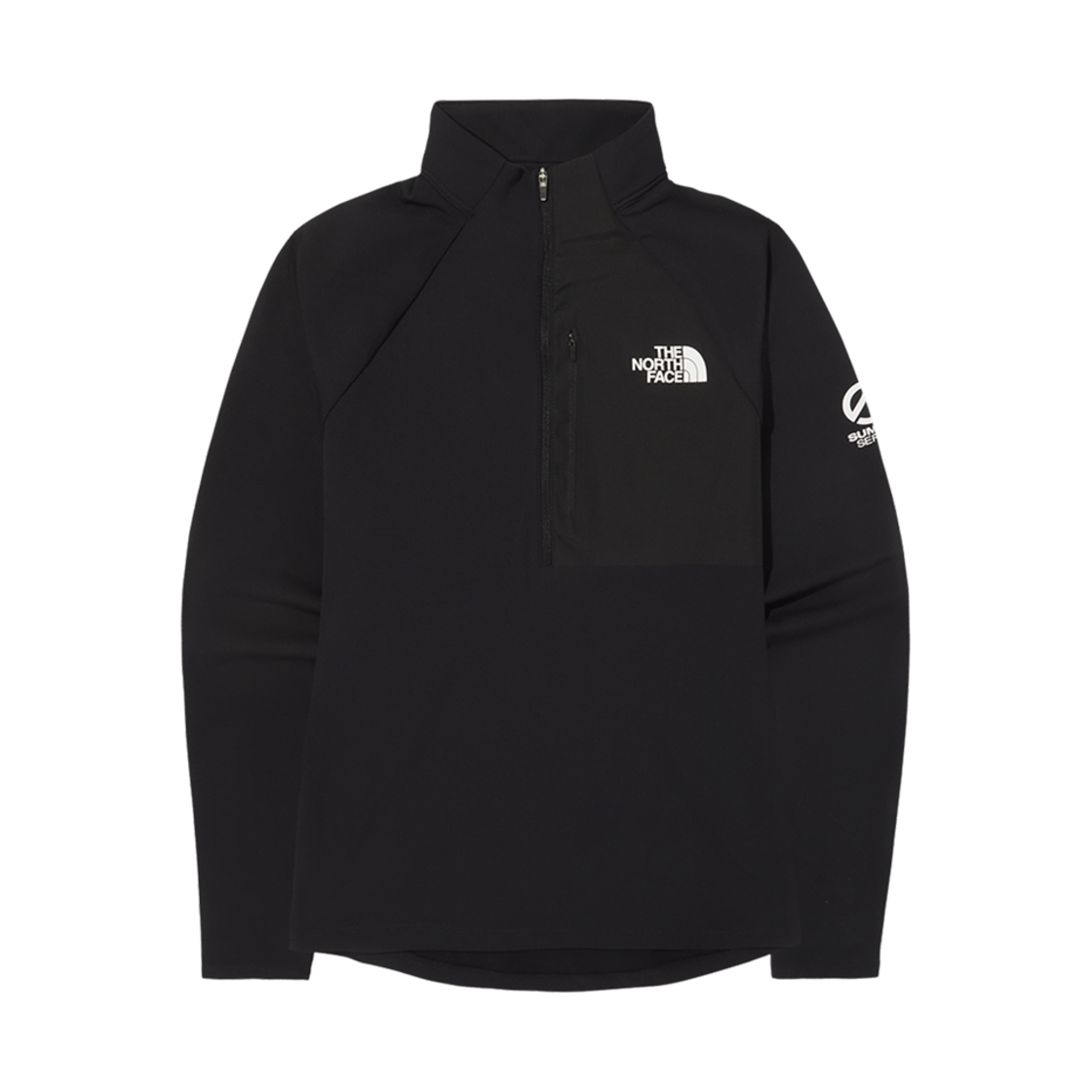 NT7LQ80A (W) The North Face Summit Makalu L/S Zip T-Shirt Black - 25SS