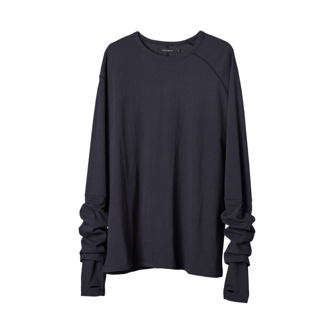해칭룸 더블 슬리브 티셔츠 블루 차콜(Hatchingroom Double Sleeve T-Shirt Blue Charcoal)