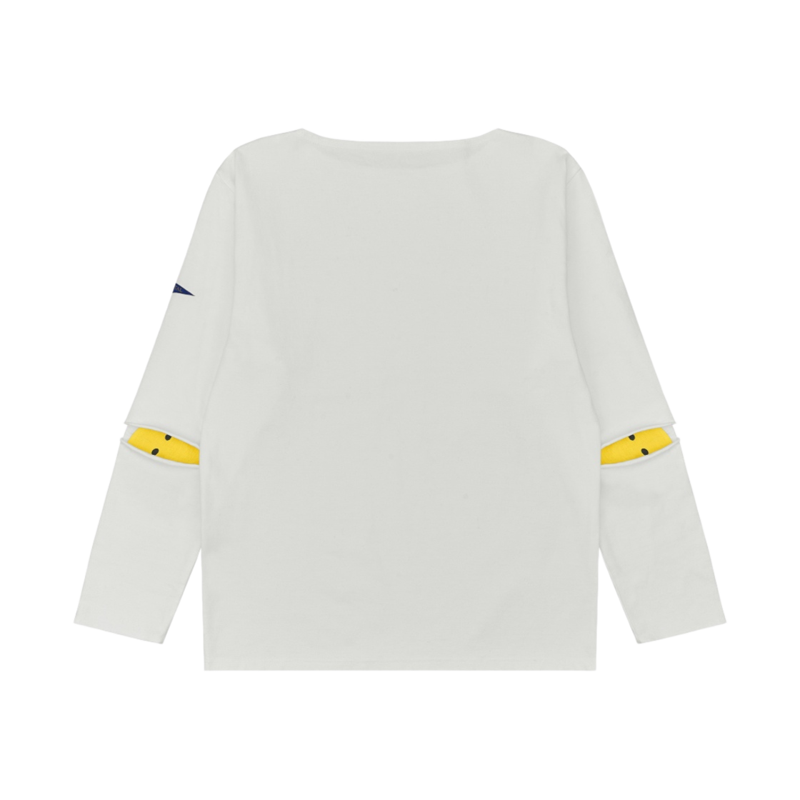 캐피탈 덴스드 저지 엘보우 립 보트넥 롱슬리브 티셔츠 화이트(Kapital Densed Jersey Elbow-Rip Boatneck Long Sleeve T-Shirt White) - 1