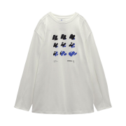 Zara x Ader Error Graphic Long Sleeve T-Shirt Scratch White