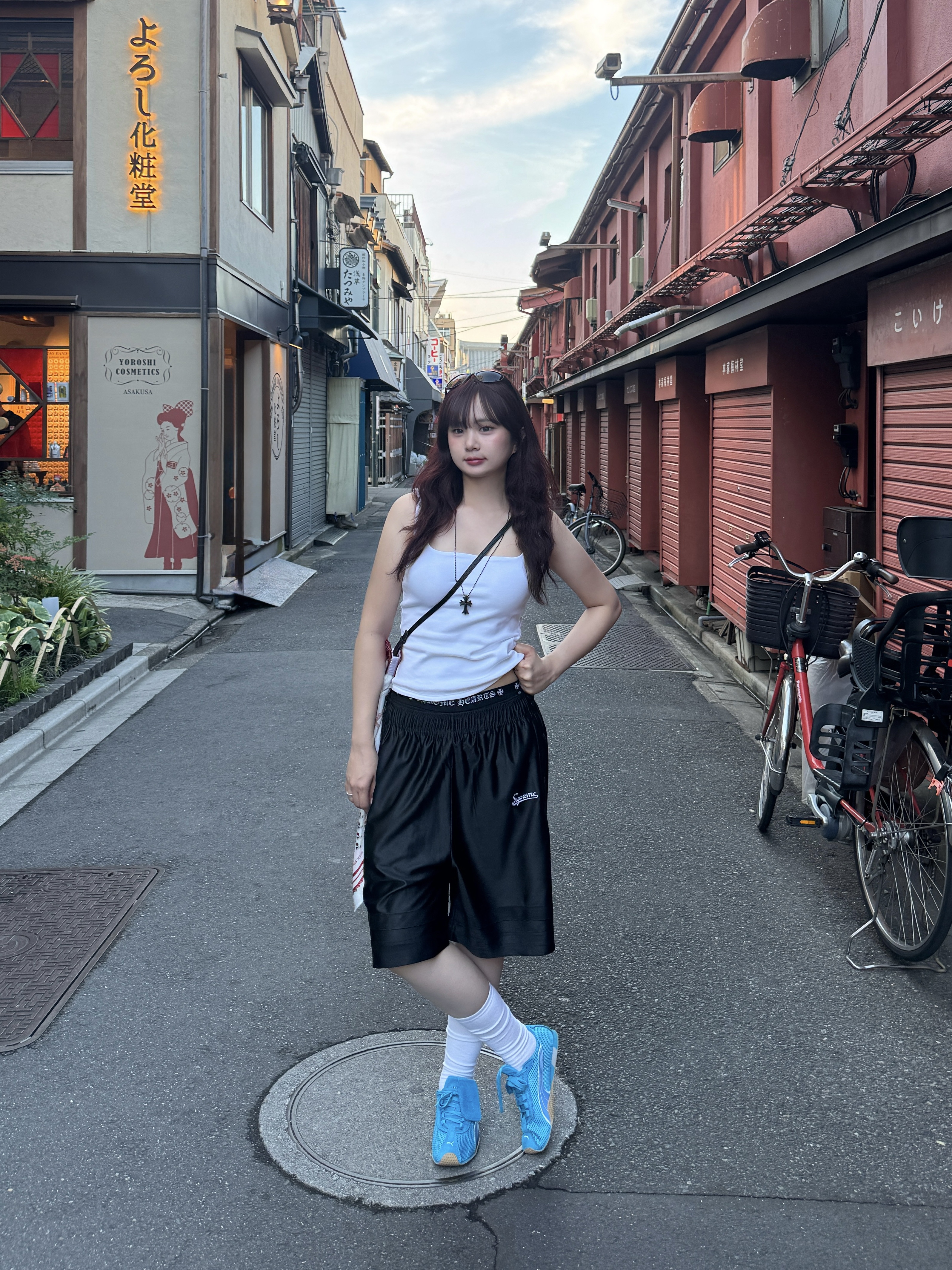 Supreme Dazzle Breakaway Shorts Black - 25SS 착용 스타일