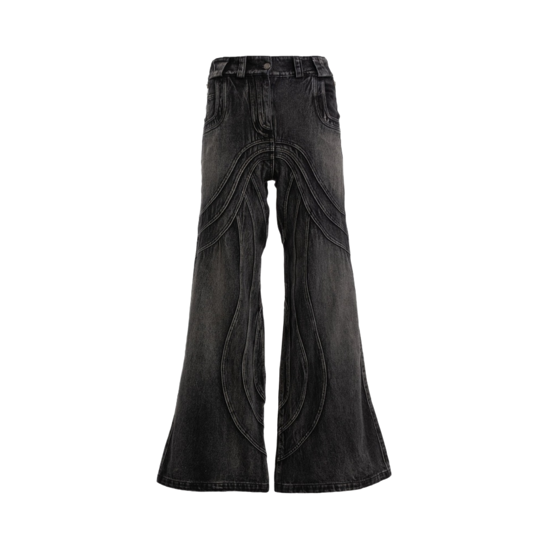 노페이스 스튜디오 헤비 웨이브 데님 유즈드 블랙(No/Faith Studios Heavy Wave Denim Used Black)