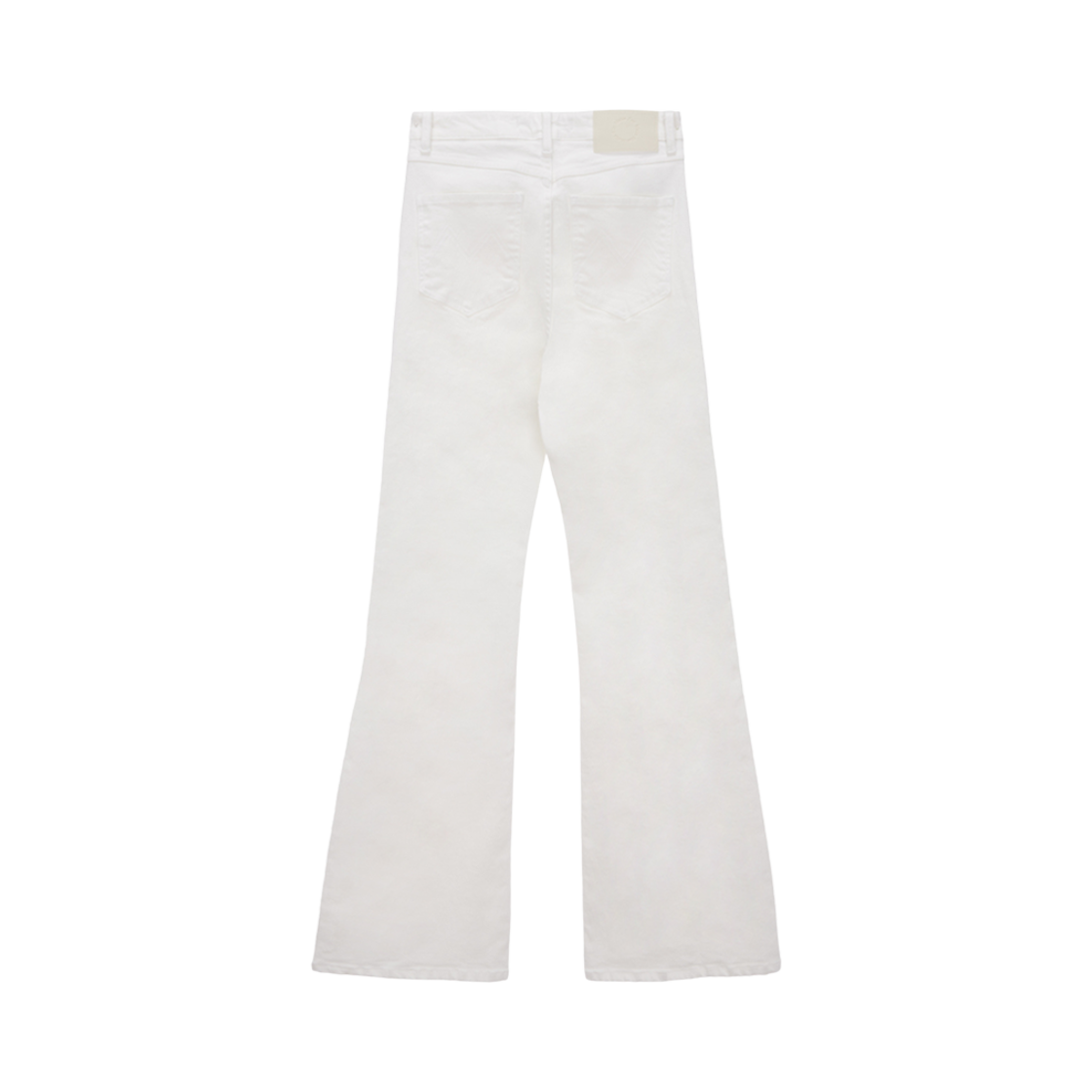 (W) 마뗑킴 셔링 부츠 컷 데님 팬츠 화이트((W) Matin Kim Shirring Boots Cut Denim Pants White) - 2
