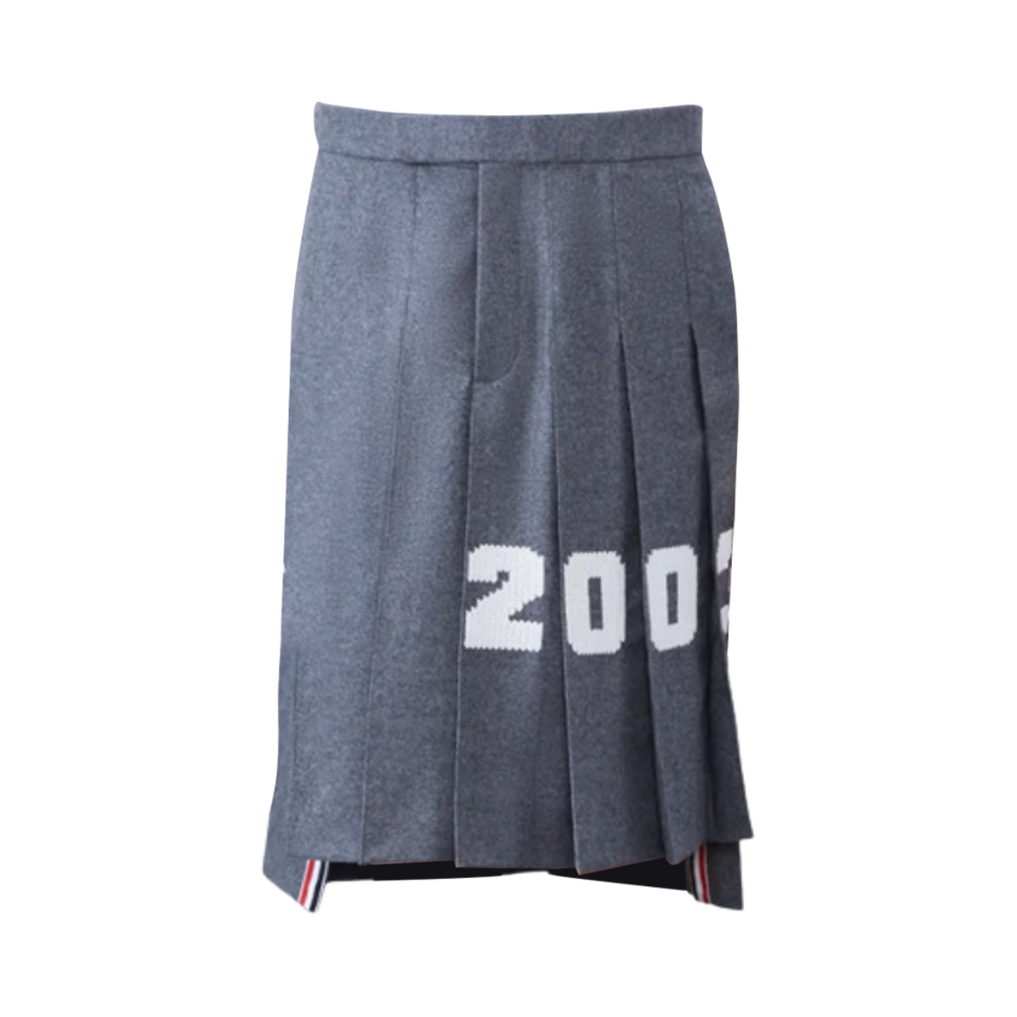 톰브라운 울 플란넬 2003 클래식 백스트랩 플리츠 스커트 메드 그레이(Thom Browne Wool Flannel 2003 Classic Backstrap Pleated Skirt Med Grey) - 1