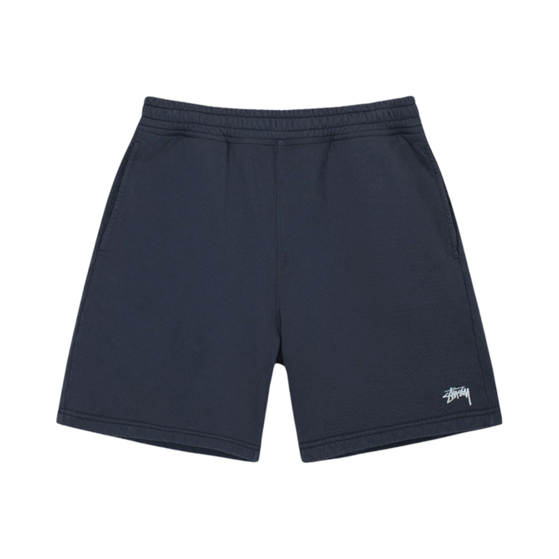 112305 Stussy Stock Logo Sweatshorts Navy