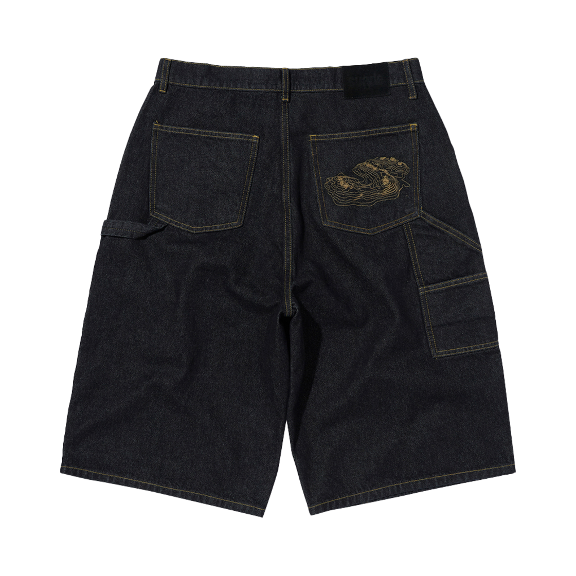 스웨이드 컨투어 더블니 쇼츠 로우 인디고(Suade Contour Double Knee Shorts Raw Indigo)