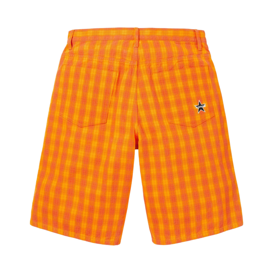 슈프림 플레이드 배기 쇼트 오렌지 - 24SS(Supreme Plaid Baggy Short Orange - 24SS) - 2