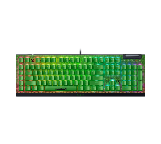 레이저 x 베이프 네온 카모 블랙 위도우 V3 키보드 그린 (국내