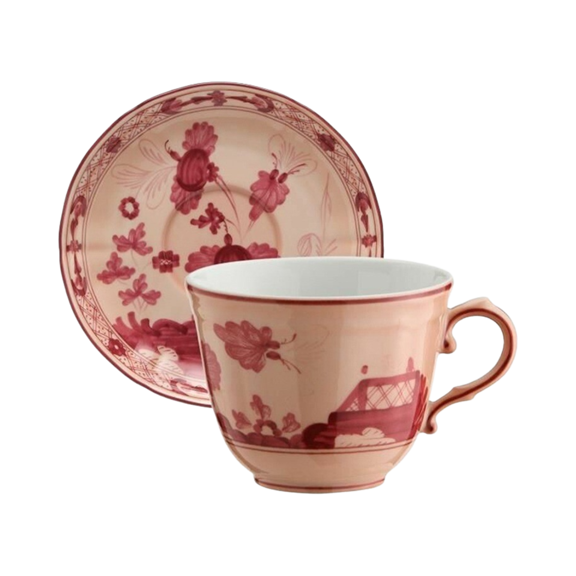 지노리1735 오리엔트 이탈리아노 에스프레소 컵 & 소서 베르밀리오(GINORI1735 Oriente Italiano Espresso Cup & Saucer Vermiglio)