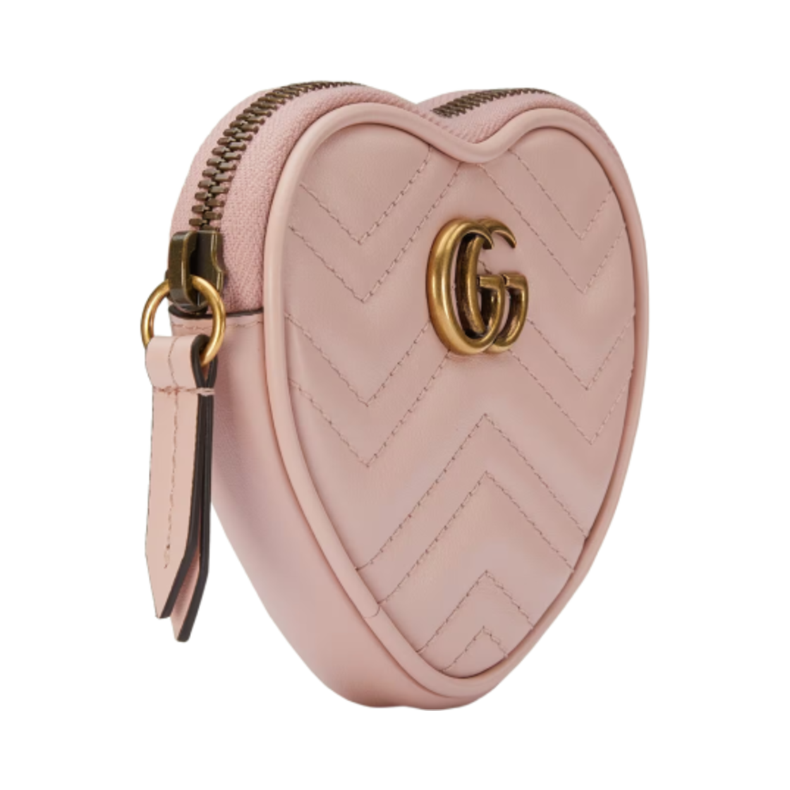 구찌 GG 마몽 하트 쉐이프 코인 퍼스 라이트 핑크(Gucci GG Marmont Heart Shaped Coin Purse Light Pink) - 2