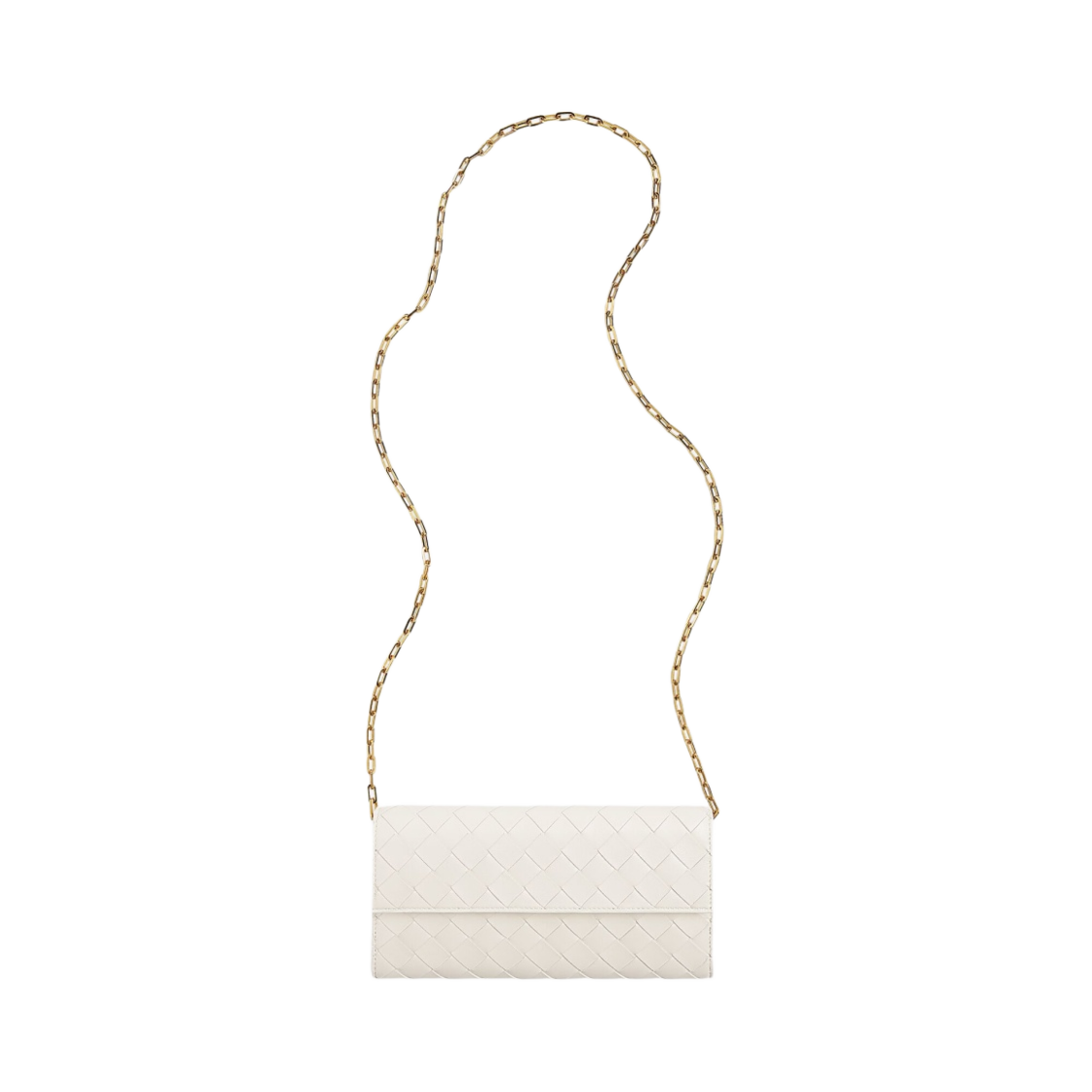보테가 베네타 인트레치아토 체인 지갑 초크(Bottega Veneta Intrecciato Wallet On Chain Chalk) - 1