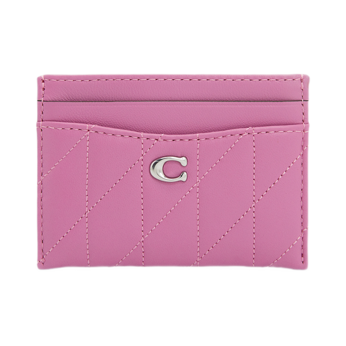 CM434-LHDB8 Coach Pillow Card Holder Wallet Pink