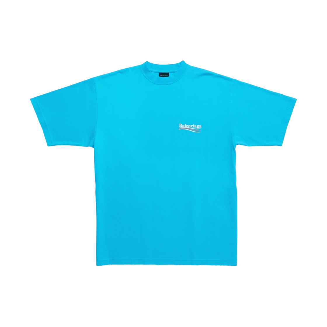 발렌시아가 폴리티컬 캠페인 티셔츠 라지 핏 블루 스카이(Balenciaga Political Campaign T-Shirt Large Fit Blue Sky) - 1