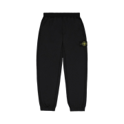 Stone Island 63347 Cotton Nylon Fleece Pants Black - 21FW