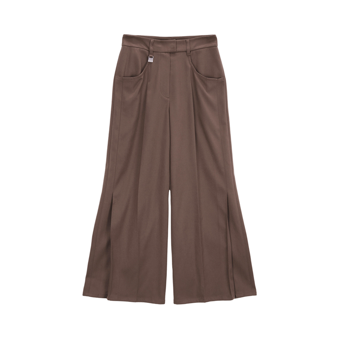 MK239NPT059MBR (W) Matin Kim Side Pleats Trouser Brown