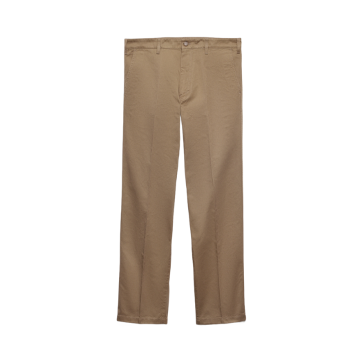UP0368-17CB-F0572 Prada Cotton Chino Pants Clay Grey