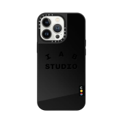 Casetify x IAB Studio iPhone Black Logo MagSafe Mirror Case Black