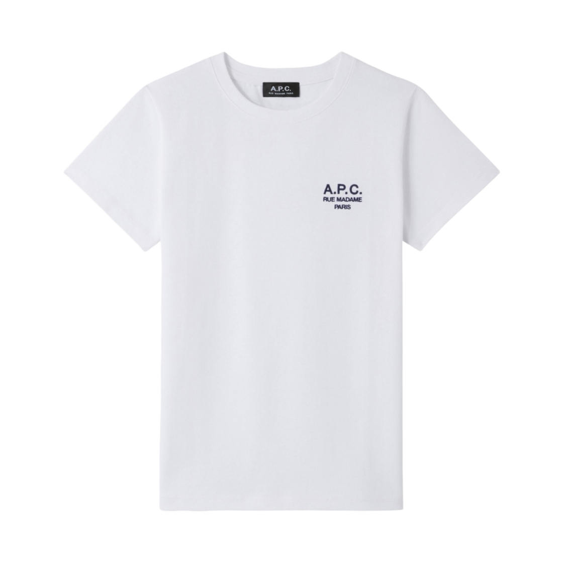 (W) 아페쎄 데니스 티셔츠 화이트((W) A.P.C. Denise T-Shirt White)