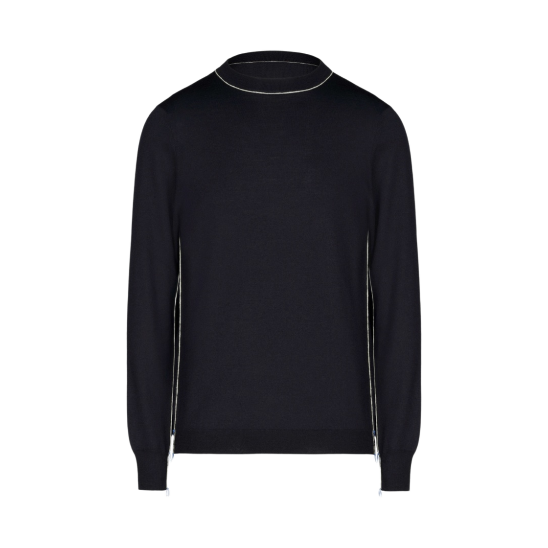 메종 마르지엘라 워크 인 프로그레스 스웨터 네이비