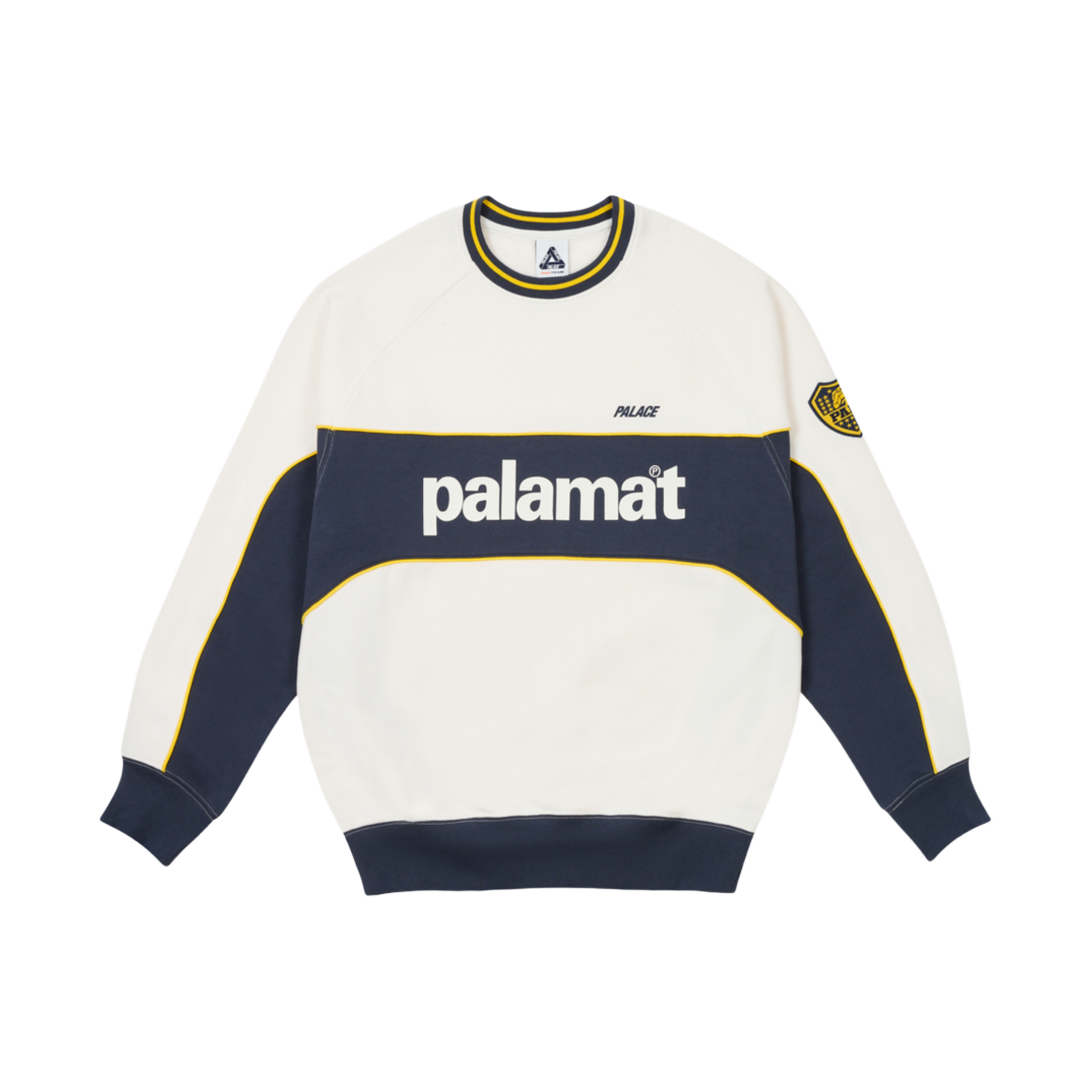 팔라스 팔라맷 크루 화이트 네이비 - 24FW(Palace Palamat Crew White Navy - 24FW)