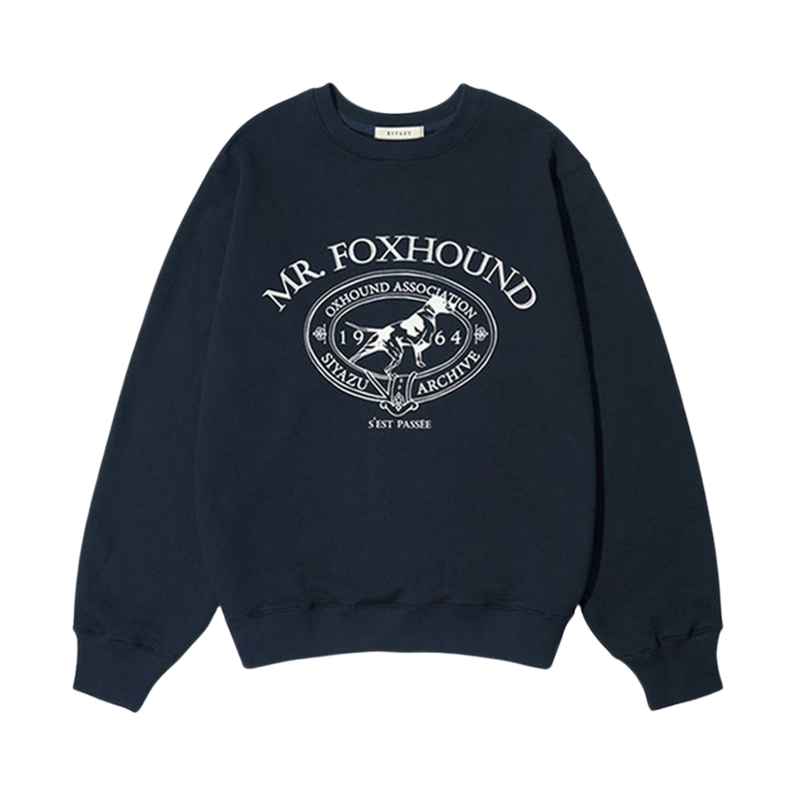 시야쥬 SITP5042 폭스하운드 스웻 셔츠 다크네이비