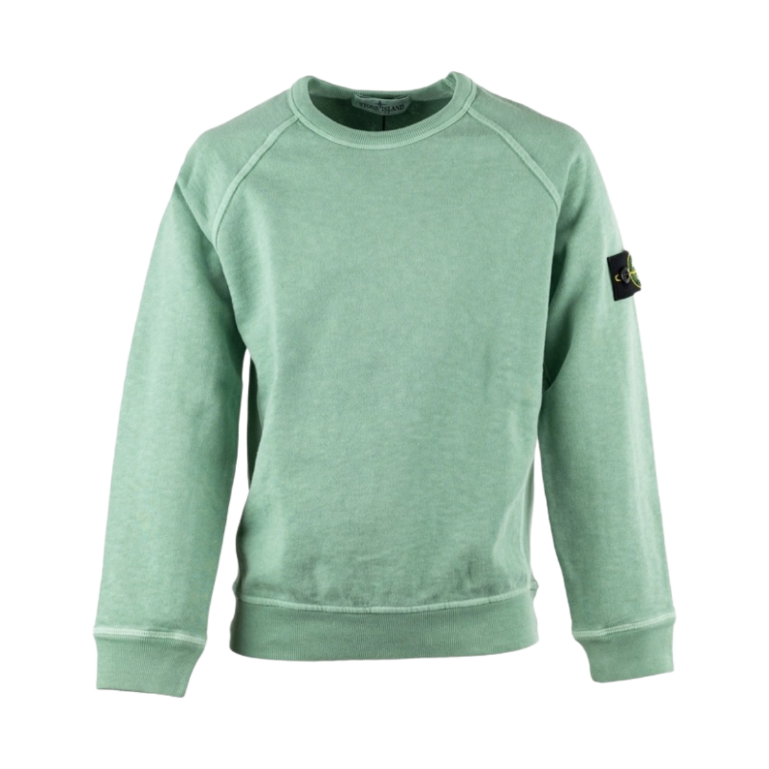 (키즈) 스톤 아일랜드 60641 올드이펙트 스웨트셔츠 라이트 그린 - 22SS((Kids) Stone Island 60641 T.CO+OLD Sweatshirt Light Green - 22SS) - 1