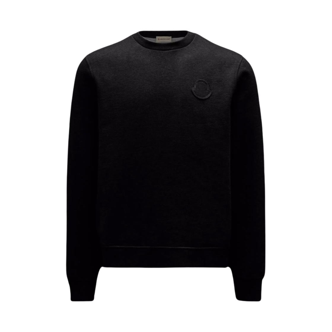 몽클레르 로고 자수 스웨트셔츠 블랙 - 22FW(Moncler Logo Embroidered Sweatshirt Black - 22FW) - 1