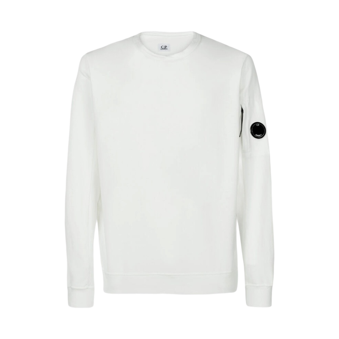 14CMSS032A002246G103 C.P. Company Light Fleece Sweatshirt Gauze White - 23SS