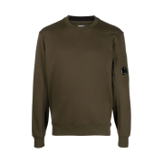 C.P. Company Diagonal Raised Fleece Sweatshirt Khaki Brown - 23FW