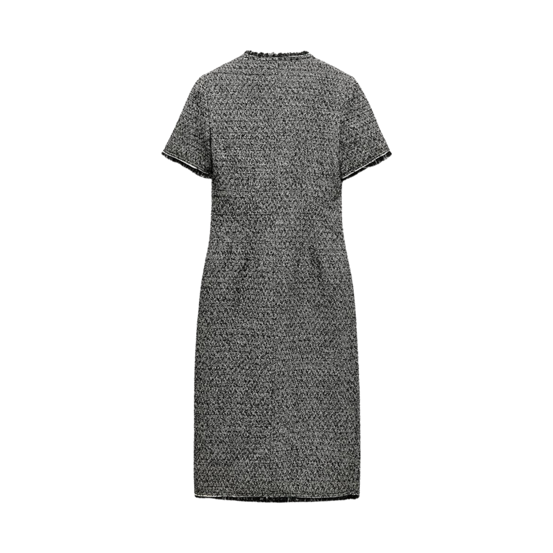 (W) 자라 ZW 컬렉션 스트럭처 미디 드레스 그레이 내츄럴((W) Zara ZW Collection Structure Midi Dress Grey Natural) - 2