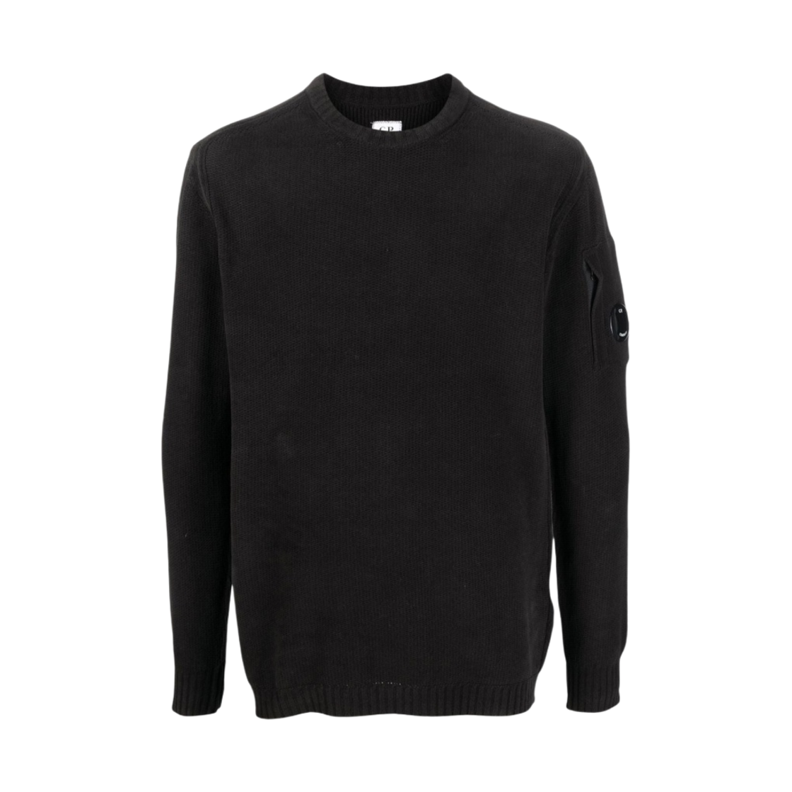 C.P. 컴퍼니 셔닐 코튼 플레인 점퍼 블랙 - 22FW(C.P. Company Chenille Cotton Plain Jumper Black - 22FW)