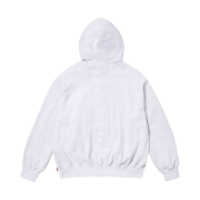 Supreme Satin Applique Hooded Sweatshirt Ash Grey - 23FW