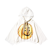 Kapital Fleece Devil Hoodie Rainbowy Millennium Stump Pt White