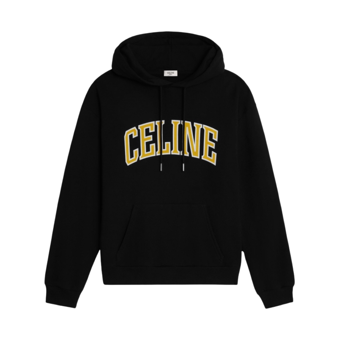 셀린느 코튼 플리스 루즈 후드 블랙(Celine Loose Hoodie in Cotton Fleece Black) - 1