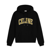 Celine Loose Hoodie in Cotton Fleece Black