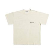 (W) Balenciaga Back Medium Fit T-Shirt Cream