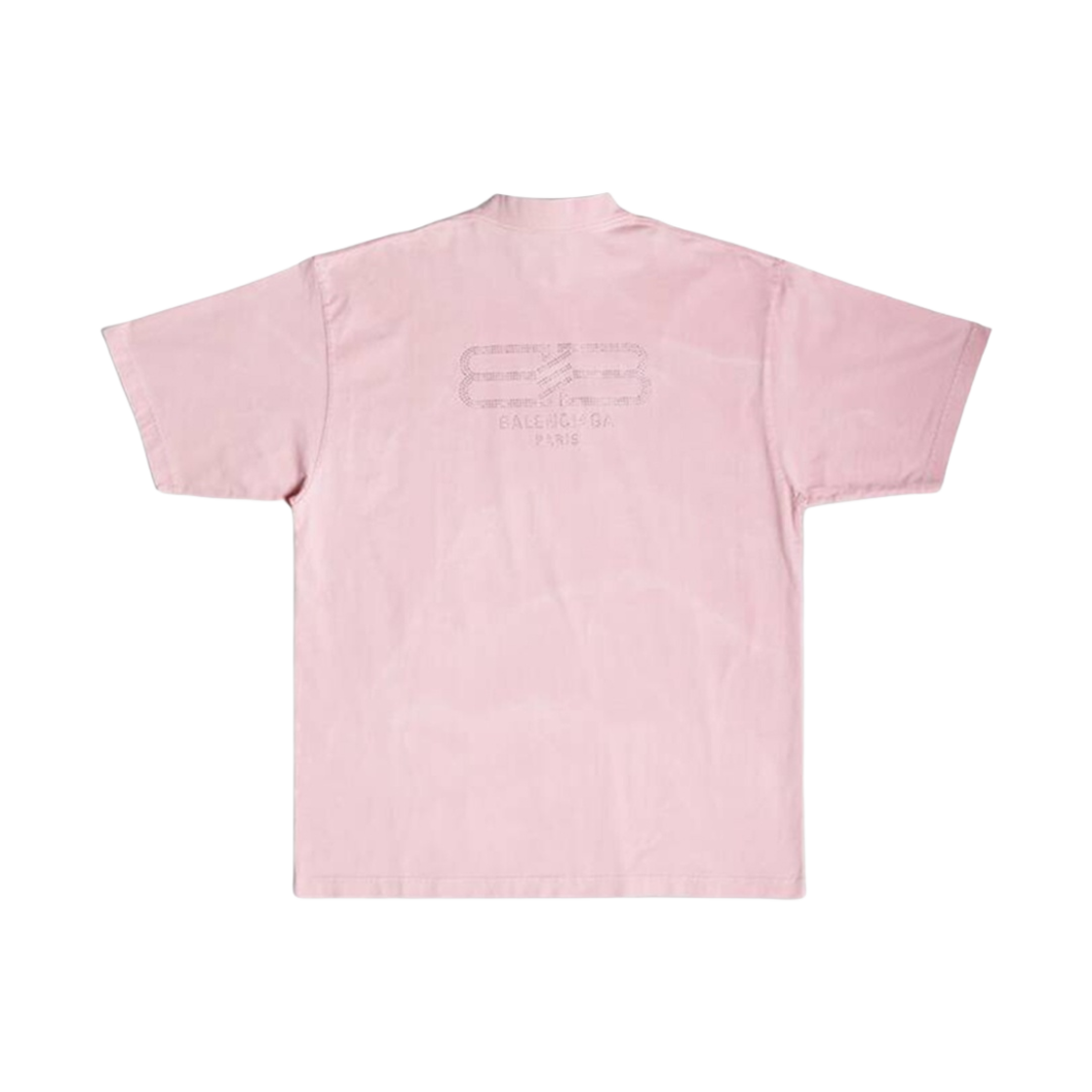 발렌시아가 BB 파리 스트라스 미디움 핏 티셔츠 핑크(Balenciaga BB Paris Strass Medium Fit T-Shirt Pink) - 2