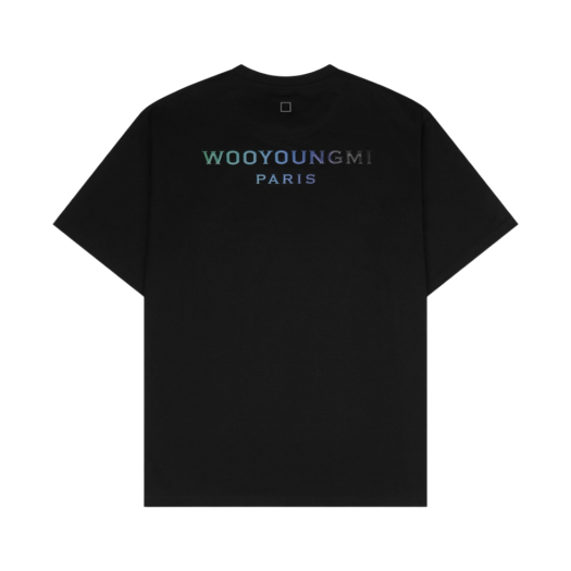 Wooyoungmi Gradation Embossed Back Logo T-Shirt Black - 24SS