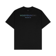 Wooyoungmi Gradation Embossed Back Logo T-Shirt Black - 24SS
