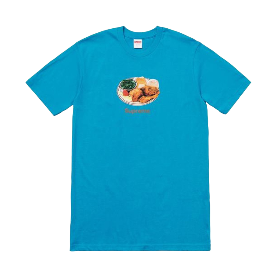 슈프림 치킨 디너 티셔츠 시안 - 18SS(Supreme Chicken Dinner T-Shirt Cyan - 18SS) - 1