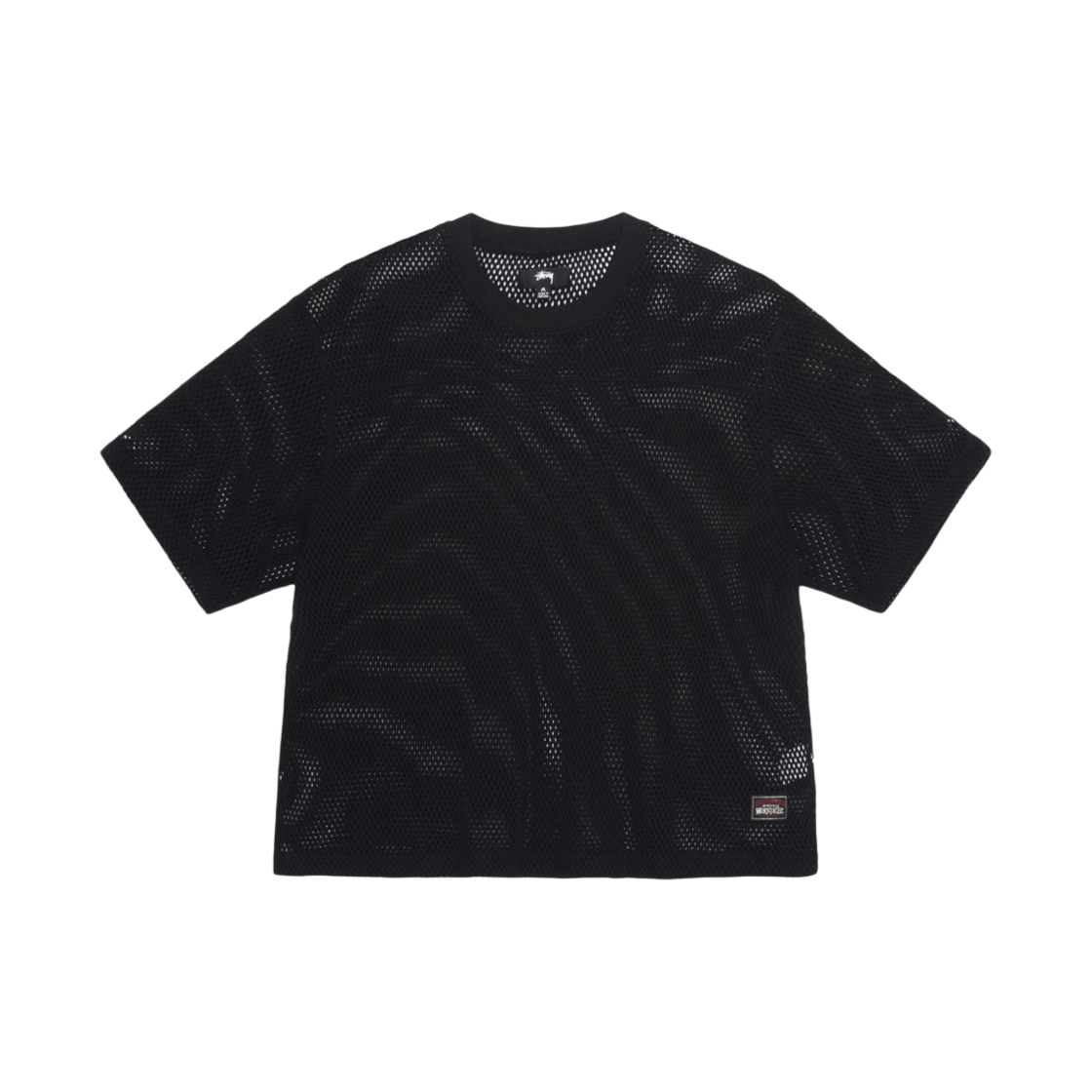 스투시 메쉬 저지 크루 블랙(Stussy Mesh Jersey Crew Black)
