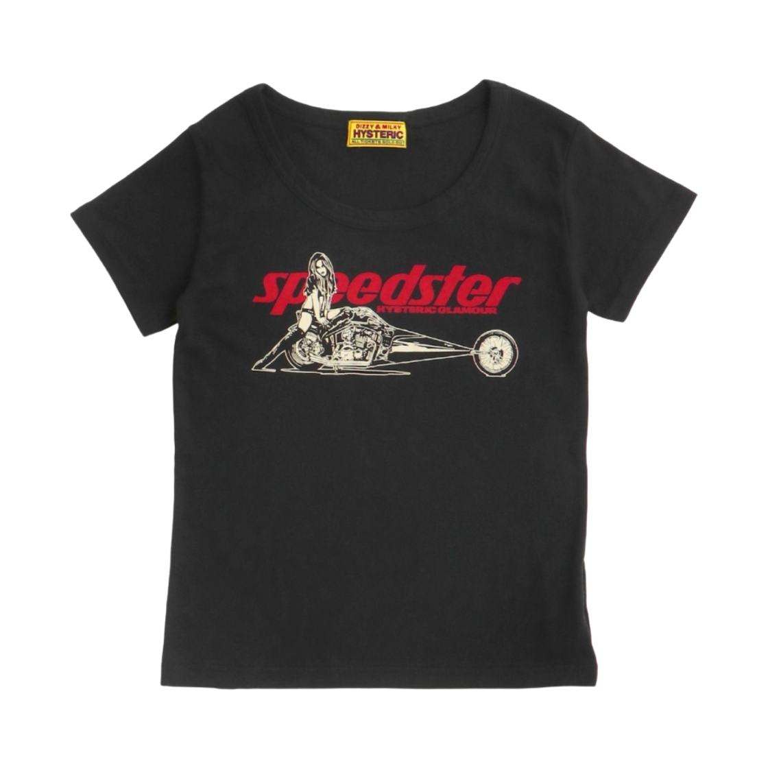 01243CT08/01231CT17 (W) Hysteric Glamour Speedster Chibi T-Shirt Black