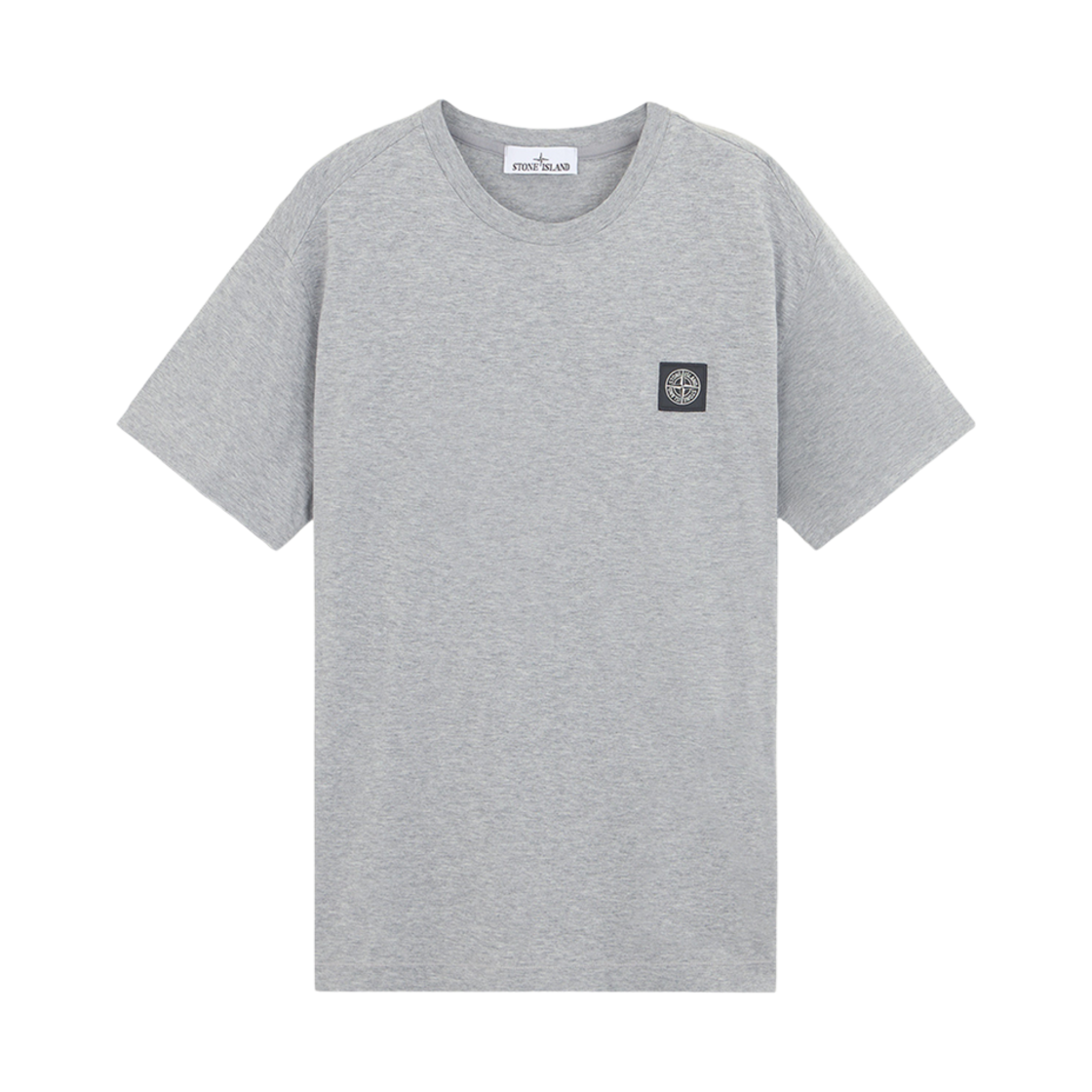 811524113-A0M64 Stone Island 24113 60/2 Cotton Jersey Slim Fit S/S T-Shirt Dust Melange - 24FW