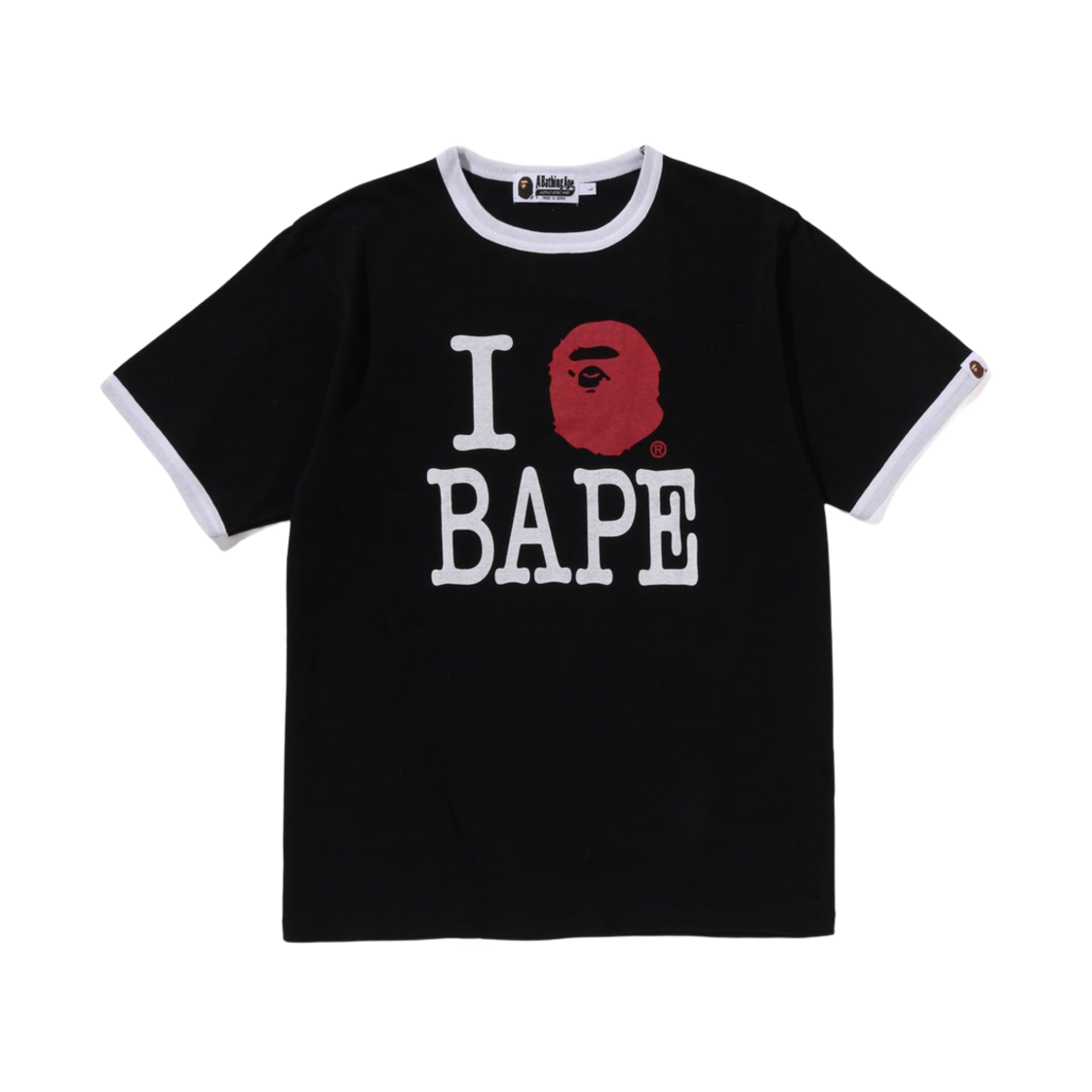 베이프 아이 러브 베이프 티셔츠 블랙